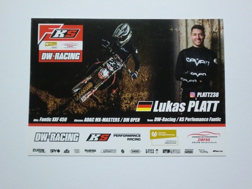Autogrammkarte motocross lukas - autogrammkarte,