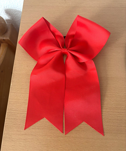 Rote cheerleader schleife - rote, cheerleader-schleife