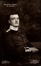Ak Kronprinz Georg von Sachsen, Portrait in Uniform - 11450749