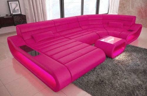 Wohnlandschaft leder sofa - sofa, usb