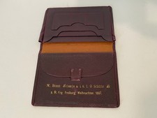 Antike Echtleder Geldbörse