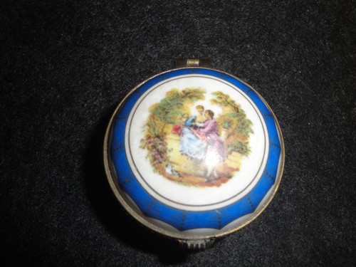 Limoges porzellan pillendose - porzellan,