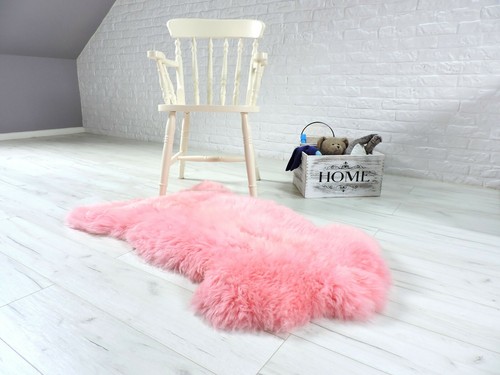 Echtes lammfell teppich pink - echtes,