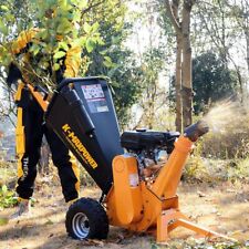 5,2KW Holzhäcksler Holzschredder Benzinhäcksler Benzin Häcksler Gartenhäcksler
