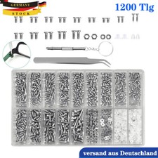 1200 kleine Schrauben Edelstahl kleine Muttern Schrauben für Brillen Watch Handy