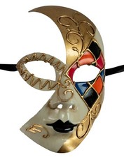 Maske Venedig- Halb Gesicht