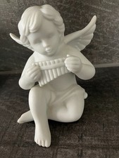 2 ROSENTHAL ENGEL MUSIK ORCHESTER FLÖTE PORZELLAN FIGUR WEISS SAMMLERSTÜCK