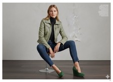 Gypsy Lederjacke Damen S hellgrün Luxus  – NP 180€, jetzt Schnäppchen!