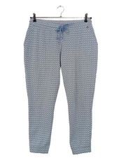 RICH & ROYAL Sweathose Damen Hose Gr. DE 42 blau-weiß Casual-Look
