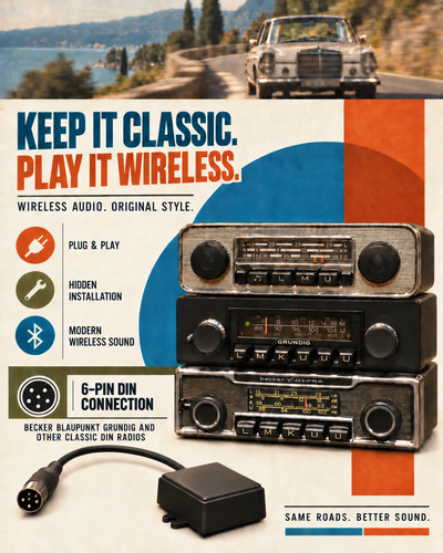 6pin bluetooth für oldtimer - bluetooth,