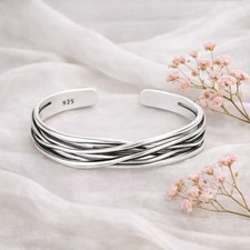 925 silber armreif massiv - armreif,