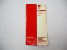 Preisliste 139 ab 1985 Welger