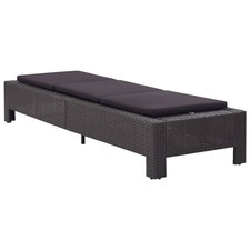 Poly rattan sonnenliege - rattan,