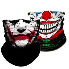 Skull Clown Joker Neck Gaiter