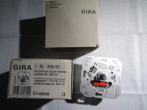 Gira einsätze dimmer - einsätze, nv-dimmer