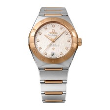 Unbenutzte OMEGA Constellation 131.20.36.20.52.001 Silber Damenuhr in Box