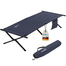 Skandika Campingliege Mutenia klappbare Sonnenliege 210x75cm bis 200kg blau Neu