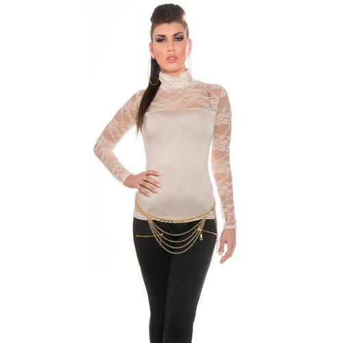 Elegantes langarm shirt mit - langarm,