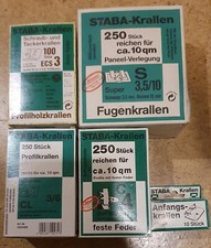 Staba Krallen für Paneelen untersch. Varianten Restbestände
