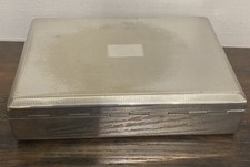 Vintage "Aristocat" Silber Teller Zigarettenschachtel von Harmon Brothers of Birmingham.