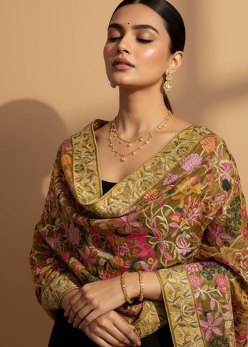 Organza dupatta shawl - organza,