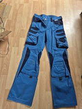 Damen Arbeitshose, Größe 36, hellblau-dunkelblau