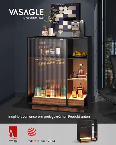 Vasagle weinschrank mit - weinschrank,