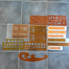 Konvolut Schriftschablone Zeichenschablone Standardgraph rotring