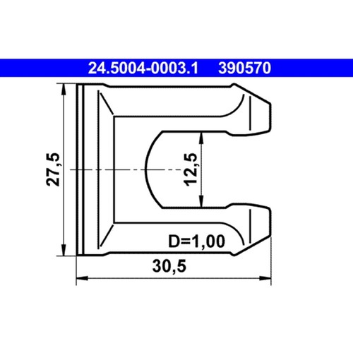 Halter bremsschlauch ate - halter,,