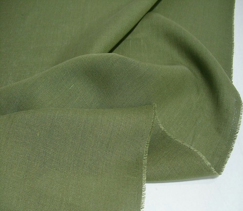 50cm oliv leinen stoff - leinen,