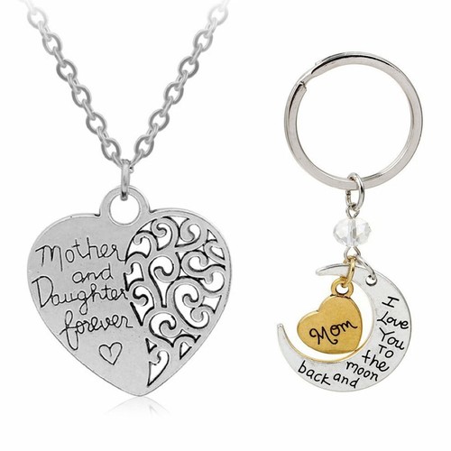 Herz schmuckset halskette - schmuckset,