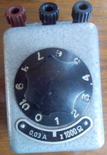 DDR VEB Technischer Dekaden-Widerstand - 0,031 A x 1000 Ohm