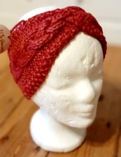 Edles stirnband neu warm - warm, rot