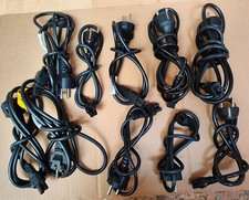 10 x Stück Netzteil Stromkabel Kleeblatt C5 Notebook MickyMaus Kabel 3 Pin Polig