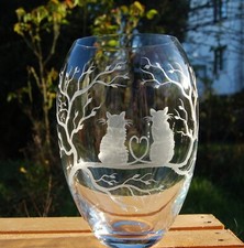 Hübsche Vase Tulpenvase Katze