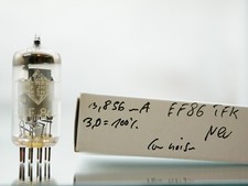 1x EF86 Telefunken testet 6CF8 NOS testet Low Noise Chrom Plate Röhre Tube Mic