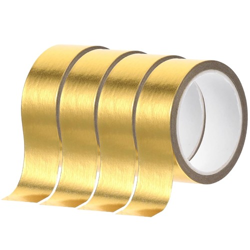 Rollen washi tape gold 15mm - 4,