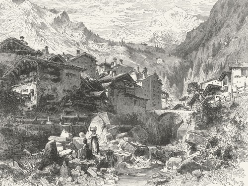 Schweiz dorf pass - pass, von