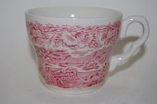 Kaffeetasse Heuwagen Staffordshire  Country Life rot  Myotts Shitz