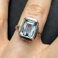 Vintage Ring blauer Spinell
