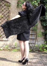 Nerz Stola Strick Schal Pelz