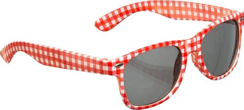 Brille rot weiß - brille, kariert