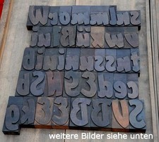 42 Holzbuchstaben 72 mm hoch