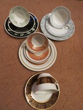 3 schöne alte Sammeltassen / Sammelgedecke * plus Zugabe * Porzellan