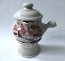 Teekanne mit Stövchen Niderviller Frankreich Fleur de May