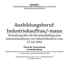 AEVO, AdA, Ausbilder-Schein Konzept praktische Unterweisung, 93 Punkte, sehr gut