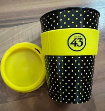 Isolierbecher Thermobecher LICOR 43 schwarz-gelb 0,3l / Neuwertig