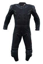 Suit By Motorcycle In Leather