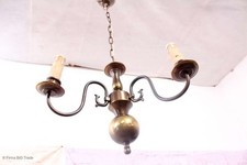 Zauberhafte antike Chippendale Deckenlampe / Kornleuchter / Messing Kugel/ 3 Fla