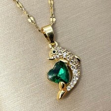 Halskette Herz Delfin Damen